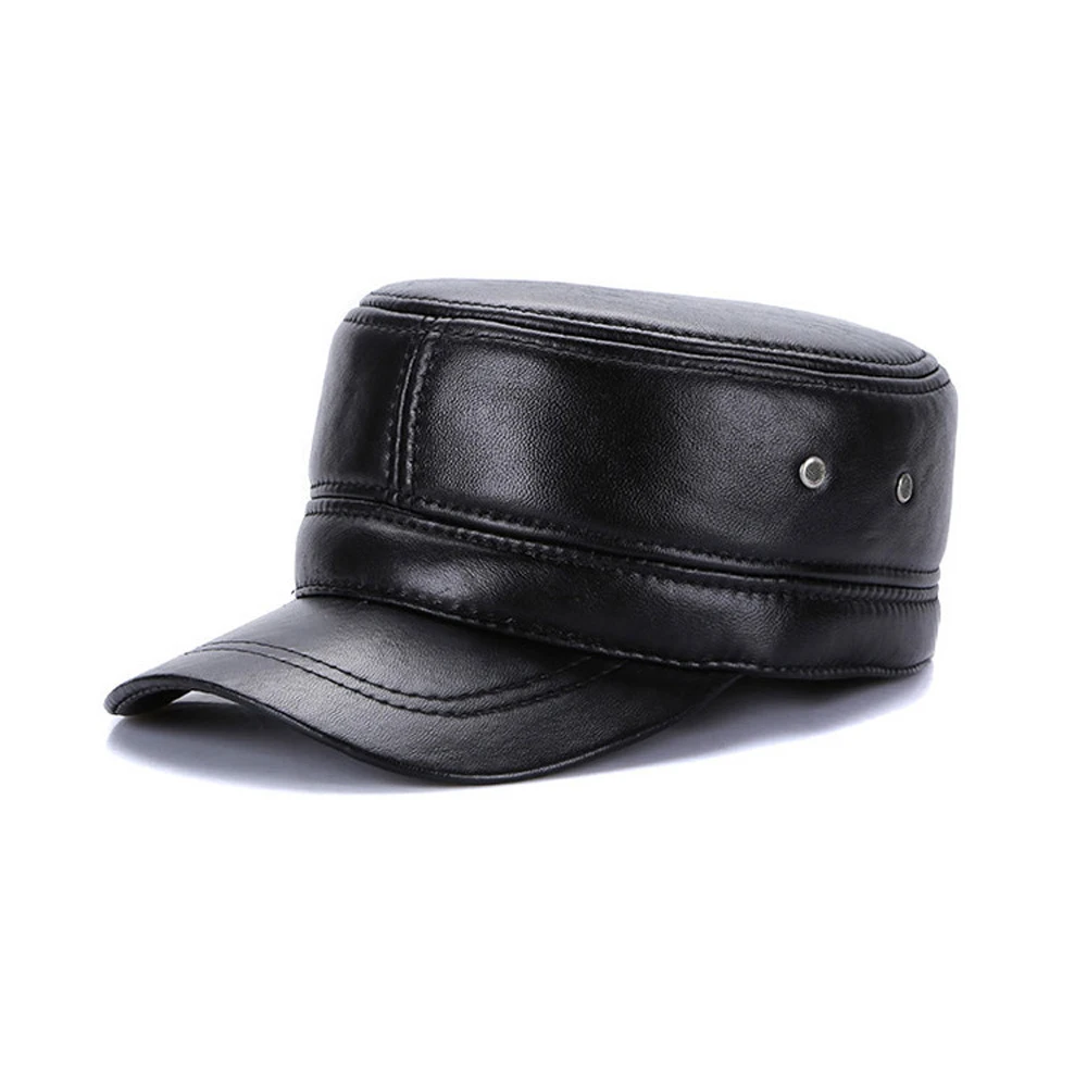 2020 Новинка для мужчин из натуральной овечьей кожи бейсболки Зимние Теплые