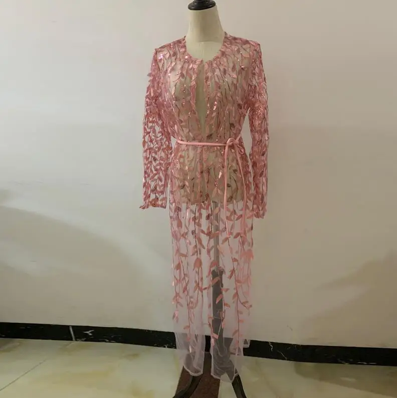 Vestidos Arabe абайя, кафтан элегантное женское вечернее платье исламское мусульманское длинное платье для девочки Caftan хиджаб Eid платья Рамадан Elbise одеяние мусульмане Longue - Цвет: Pink cardigan