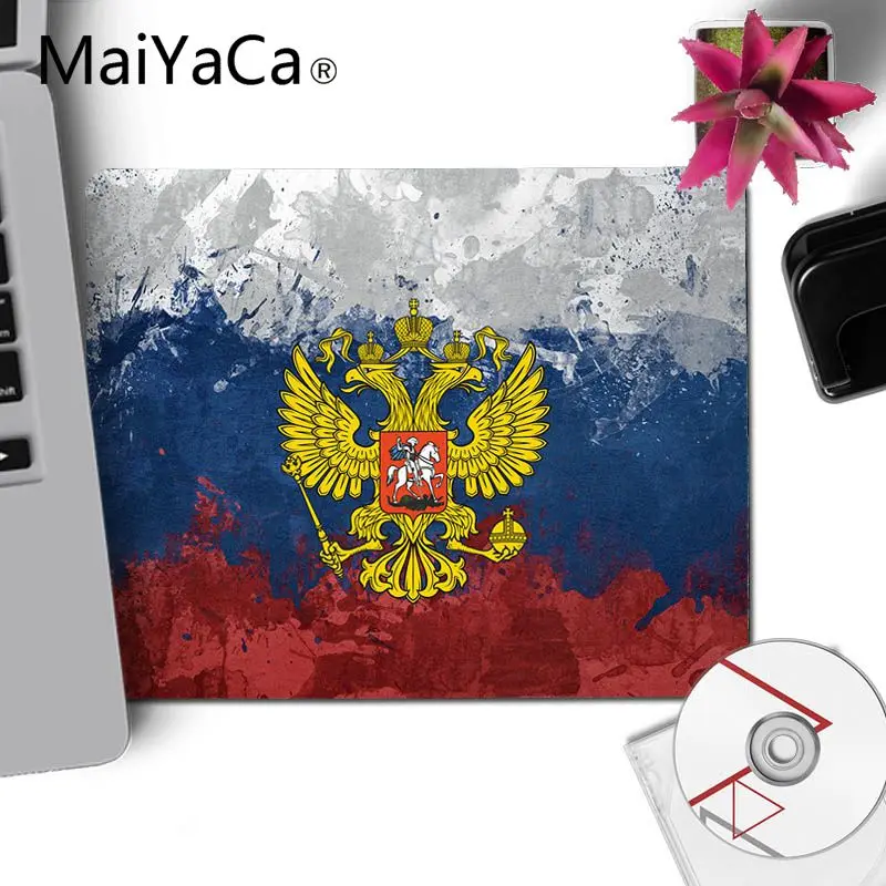 Игровой коврик для мыши MaiYaCa игровой с российским флагом подкладка коврика ПК