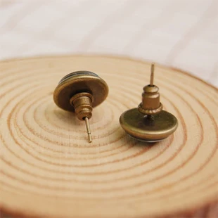 12 парт/лот синие тона белый дождь Винтажные серьги-гвоздики для девочек