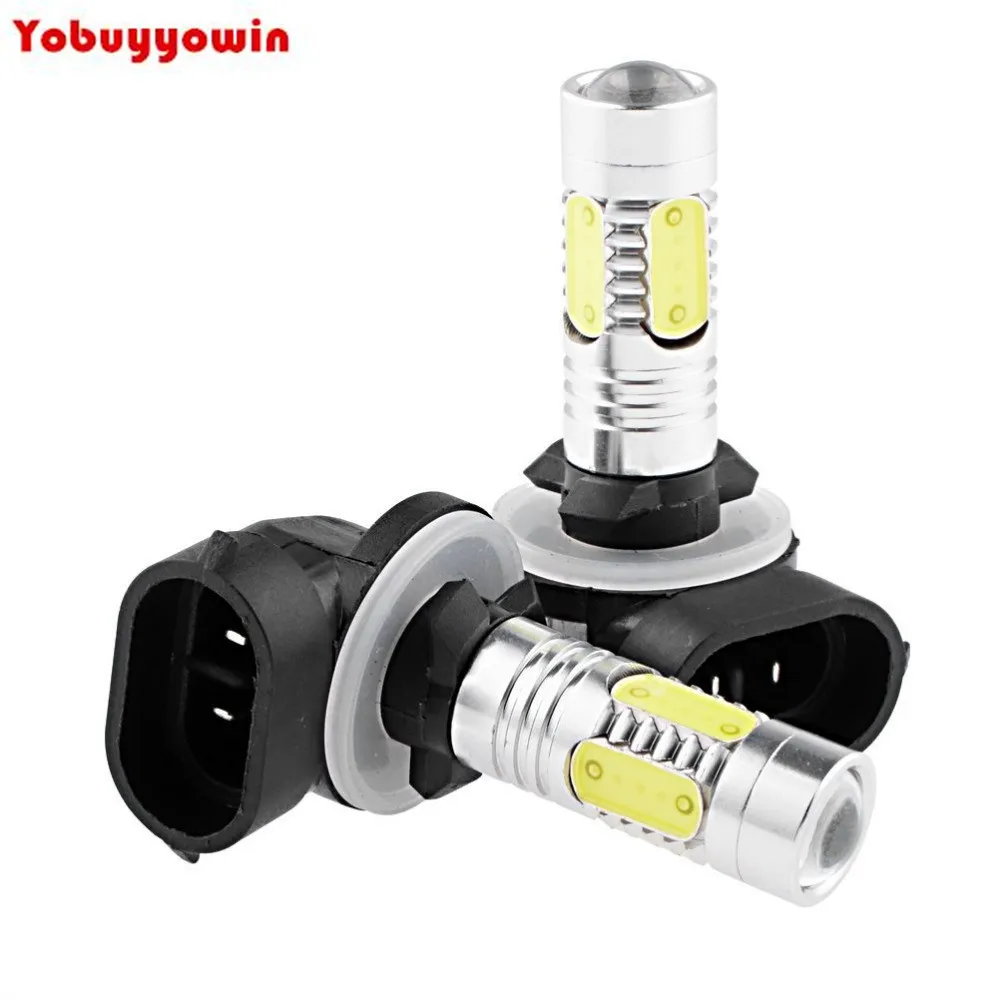 2X 11 Вт 881 880 889 890 CREE XP E Q5 фишки 4 COB светодиодный объектив проектора DRL
