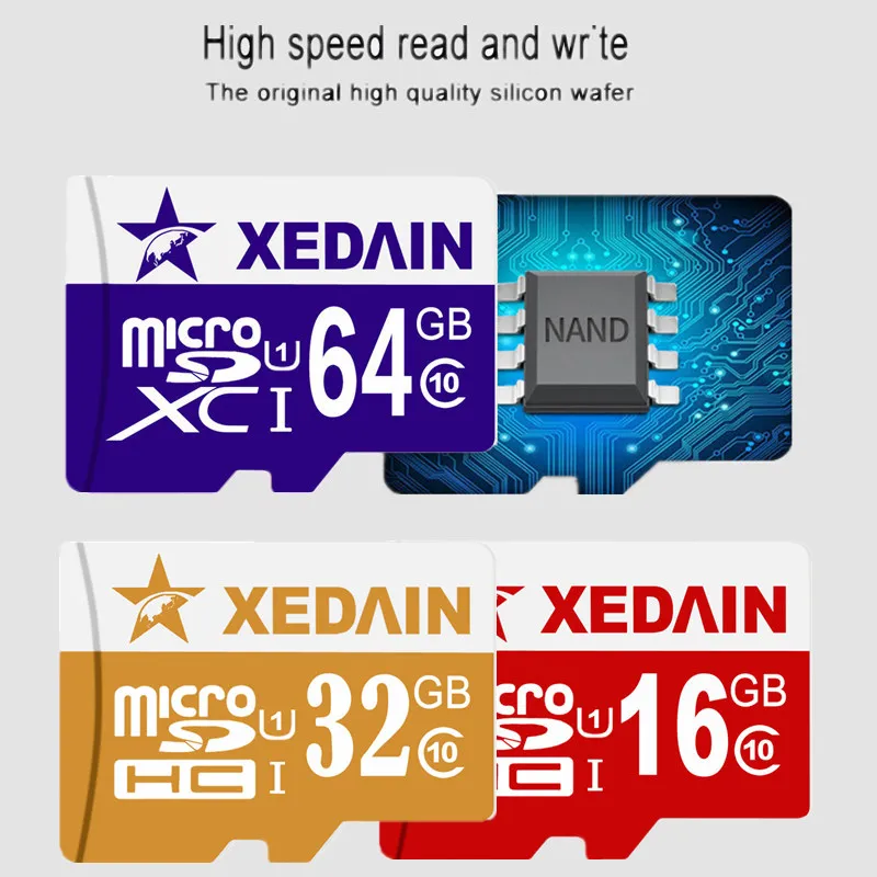 Xedain хорошее сертифицированных TF Micro SD Memor карта 32 ГБ 16 64 Class10 Tarjeta картао де Memoria