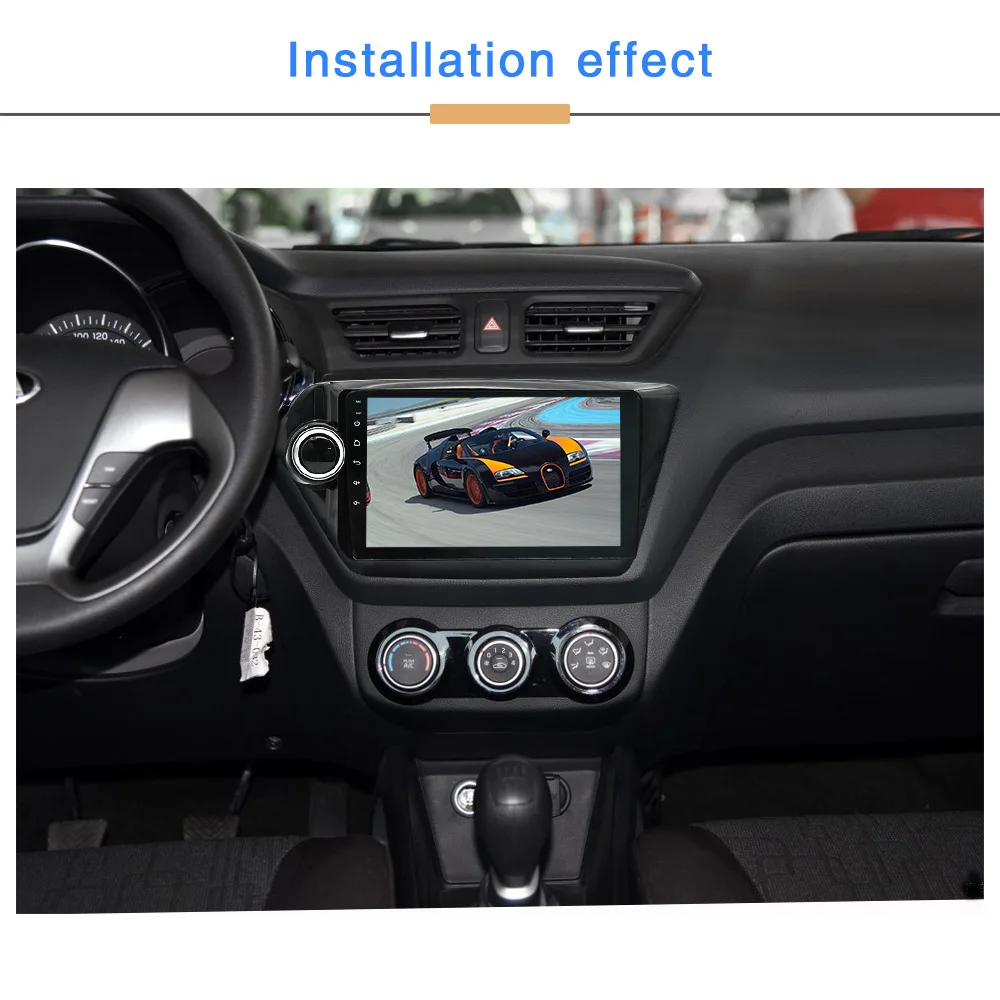 Автомагнитола на Android 9 1 2 гб озу мультимедийный плеер с Gps навигатором wi fi для Kia RIO
