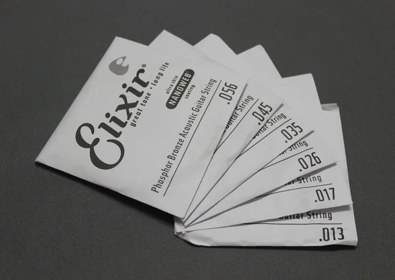 10 комплектов струн для акустической гитары среднего калибра из фосфорной бронзы
