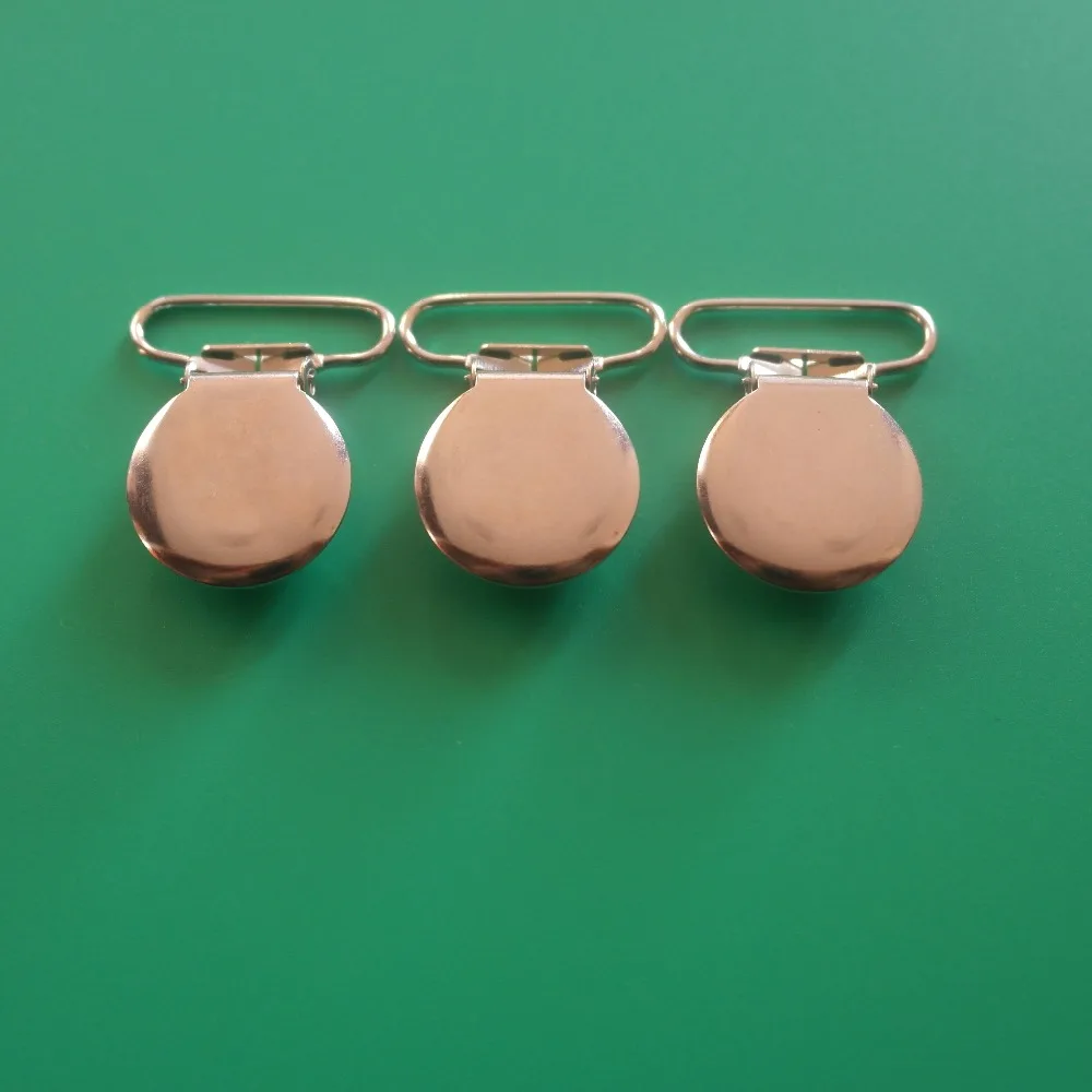 Бесплатная доставка 200 шт Серебряный Круглый топ металлический подтяжки/соски