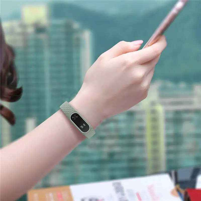 5 шт./лот спортивный браслет ремешок для Miband 2 цветной сменный смарт-браслет