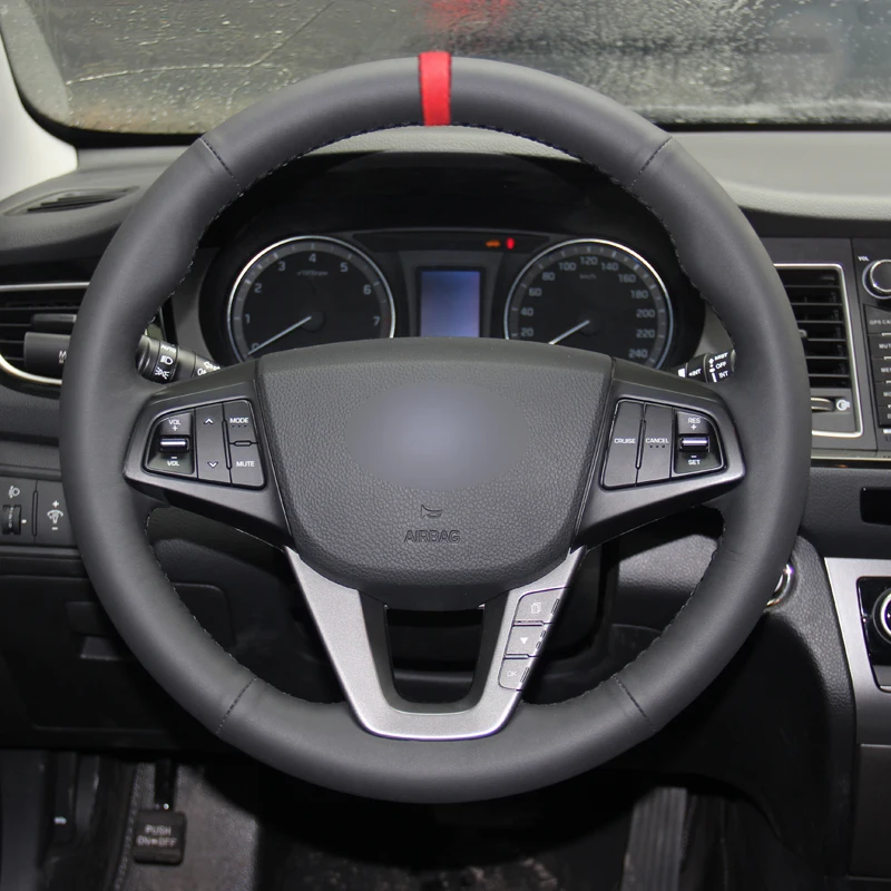 HuiER ручное Пришивание яркий красный дышащий нескользящий маркер для Hyundai Mistra 2013