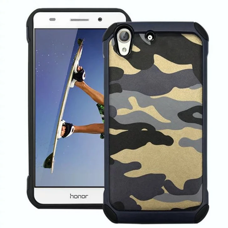 Гибридный Камуфляж Противоударный Случай Defendered Обложка Для Huawei Honor 5A Y6 II Жесткий