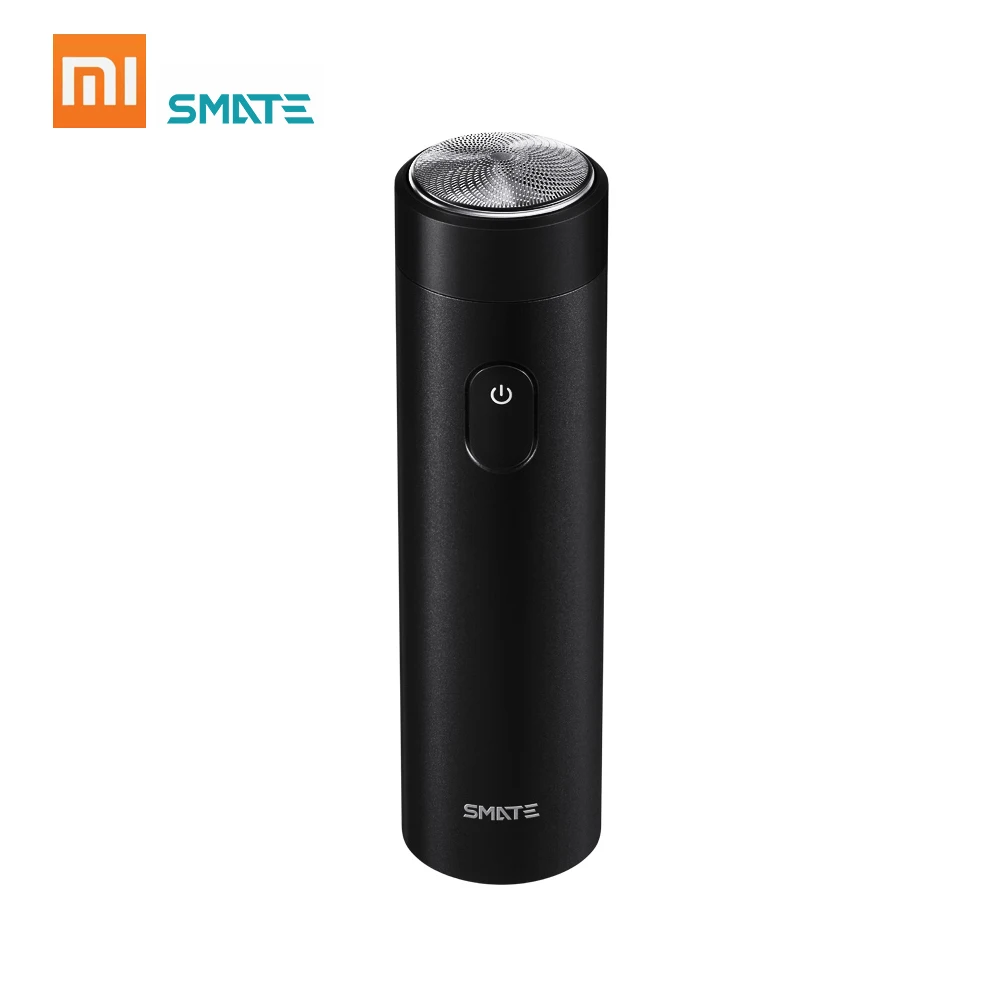 Xiaomi Mijia Smate электрическая бритва, электрический мужской перезаряжаемый нож для бороды, мини портативный студенческий просо, экологическая бритва, 3 цвета - Цвет: Черный