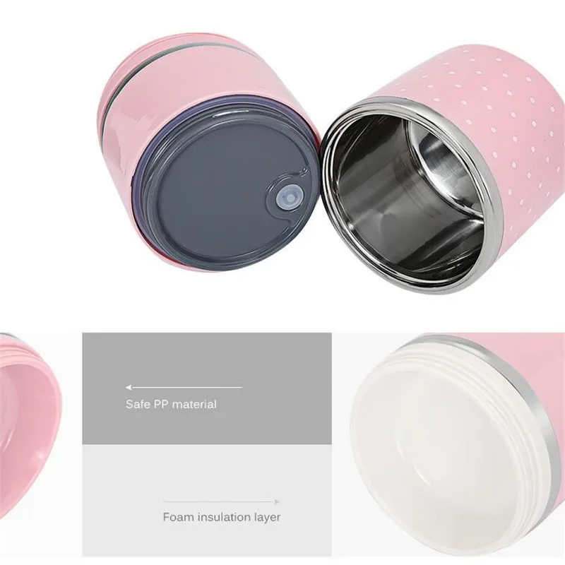 Mrosaa Японский портативный бенто ланч термо бокс герметичная нержавеющая сталь