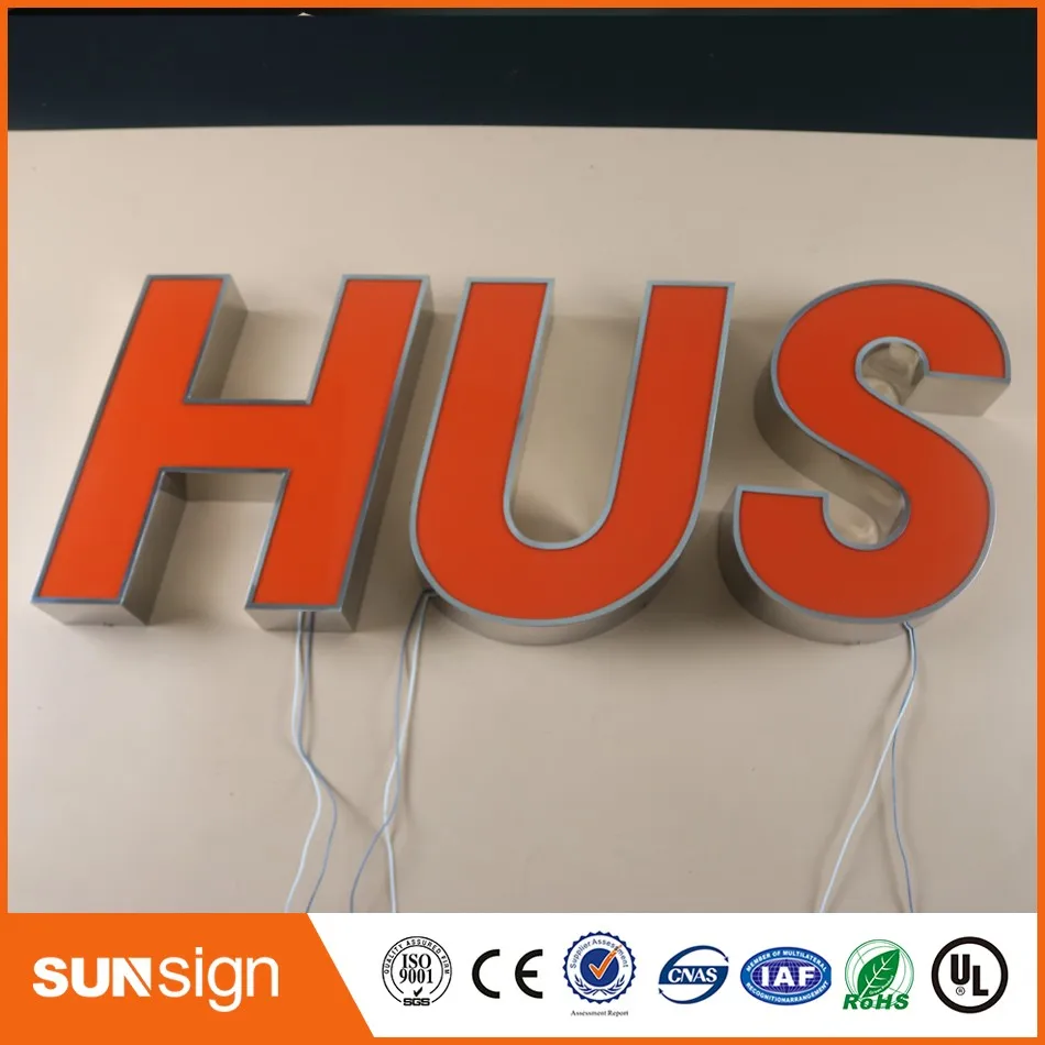 Factory Outlet Outdoor metal letter lights letras iluminada led