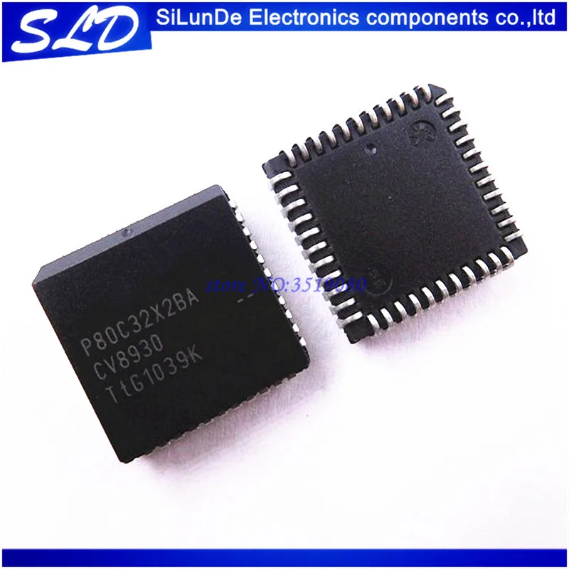 

P80C32X2BA P80C32 PLCC-32 10pcs/lot Free Shipping