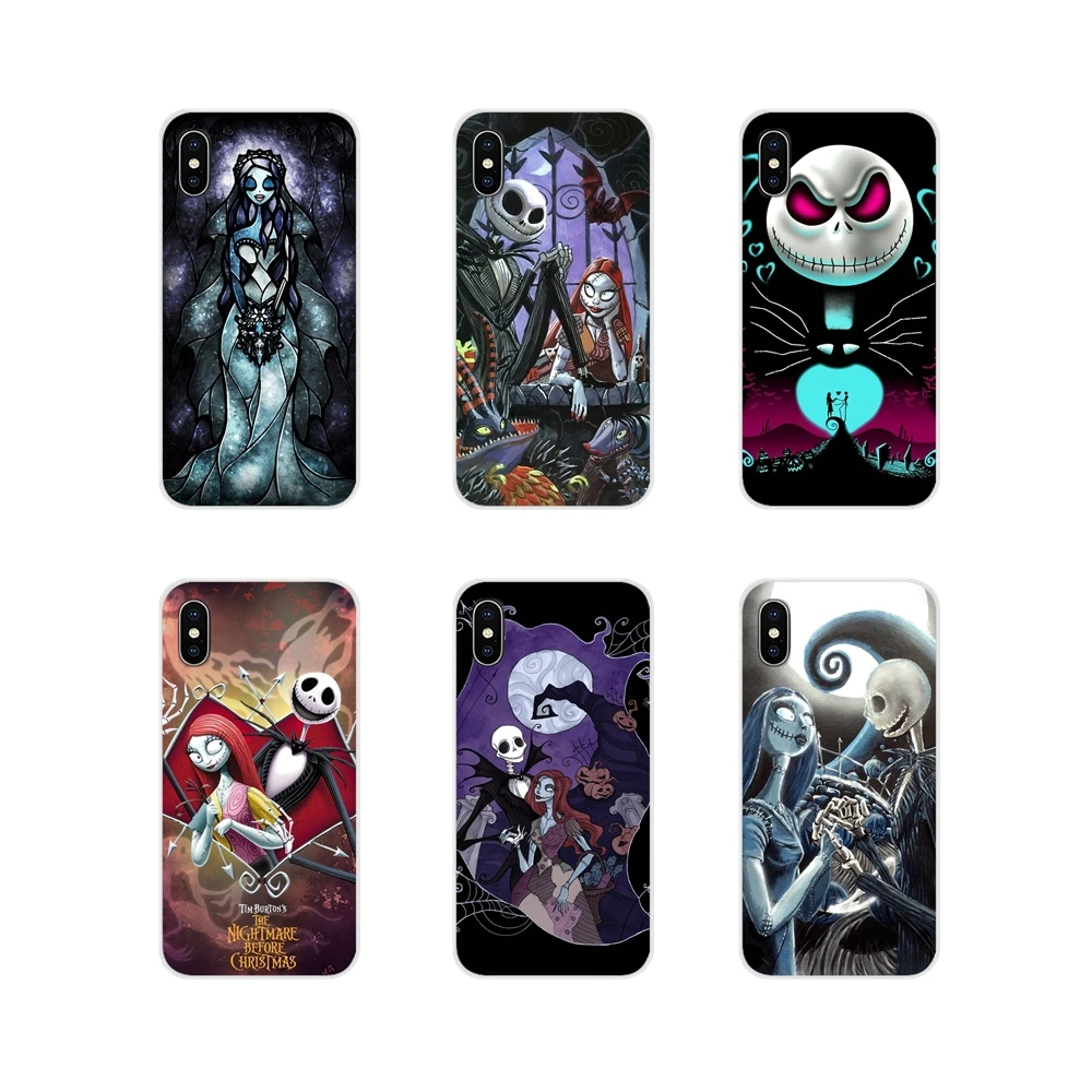 Прозрачный ТПУ чехол Кошмар перед Рождеством Sally Jack для Motorola Moto X4 E4 E5 G5 G5S G6 Z Z2 Z3 G3 G2