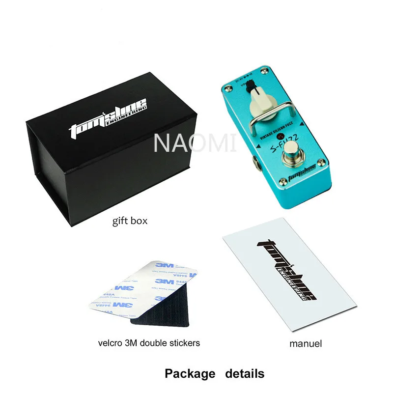 NAOMI гитара фирмы Арома педаль эффектов ASF-3 S-Fuzz Винтаж кремния Fuzz электрогитара педаль эффектов мини один для электрогитары