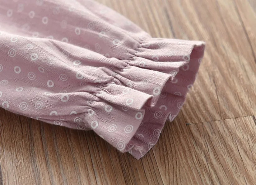 New Summer Autumn Kids Clothes Fashion Long Sleeve Children Shirts Cute Polka Dot Print Baby Girls Cotton Tees Tops Gifts | Детская