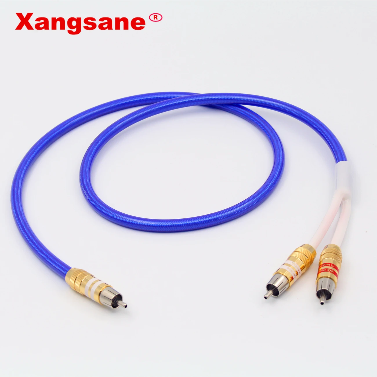 Xangsane Hi Fi 1RCA в 2RCA кабель end 4 ядра бескислородная медь посеребренный Двойной RCA