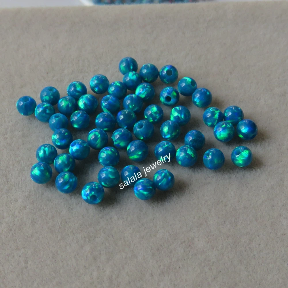 Круглые опаловые шарики OP36 3 мм синтетический Круглый Опаловый бисер 100 шт./лот|beads