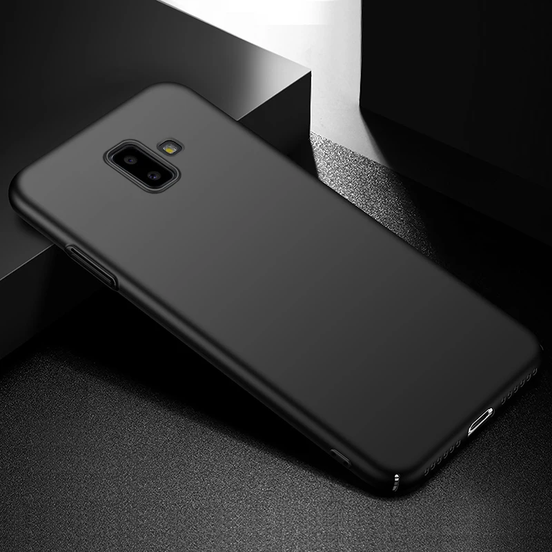 YonLinTan чехол для Samsung galaxy J6 J 6 2018 Жесткий ПК на роскошный простой матовый защитный