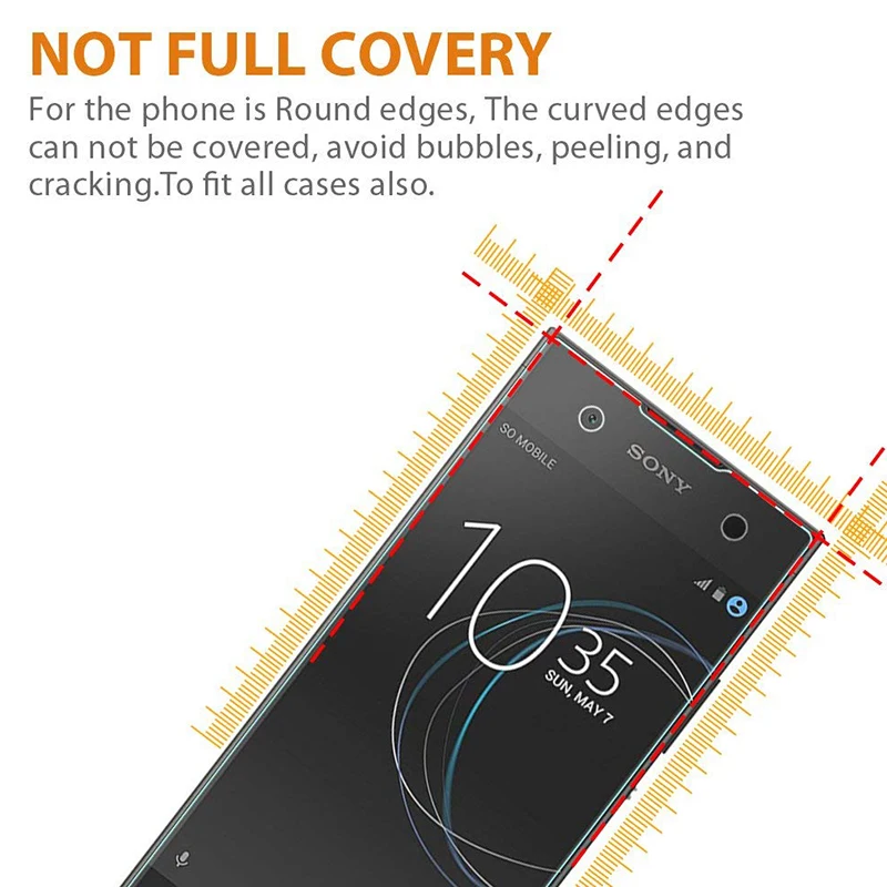 Защитное стекло для экрана sony xperia xa2 на experia L1 XA XA2 X Compact Ultra Plus закаленное XZ1 XZ Z3
