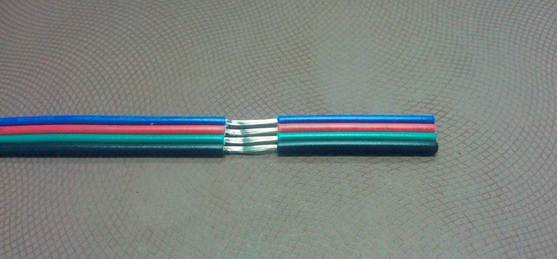 20 м 20AWG ПВХ изолированный медный провод 4pin RGB нагреватель кабель светодиодный