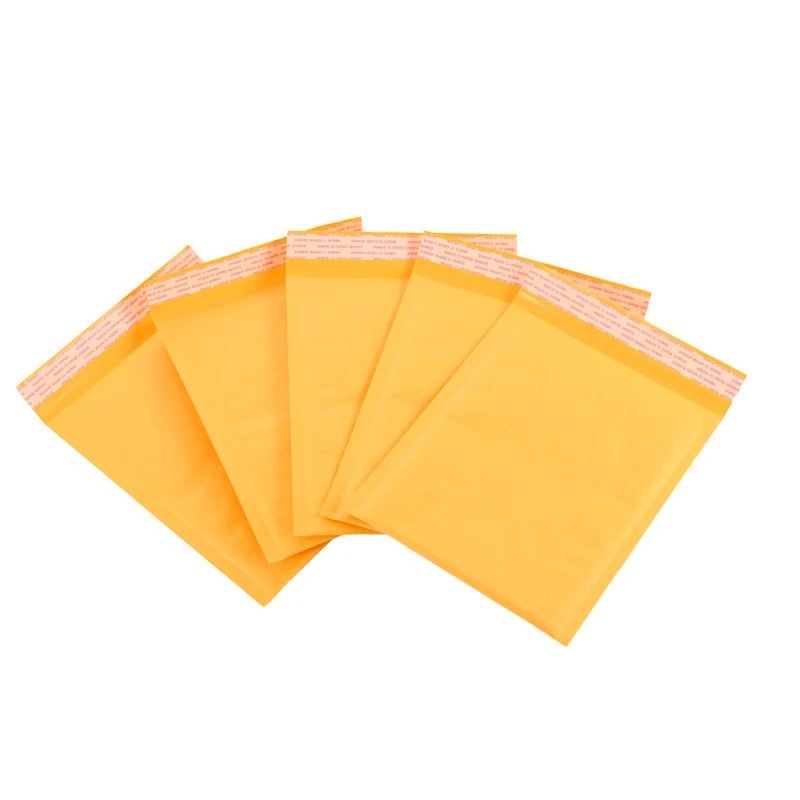100 шт./лот крафт бумага Пузырьковые конверты пакеты для почтовых отправлений