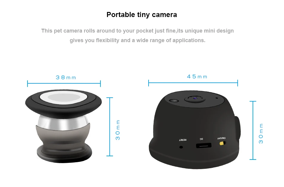 Smhome 720P HD мини беспроводная ip-камера поддержка 64G TF карта хранения P2P облачный вид и воспроизведение Простая установка радионяня