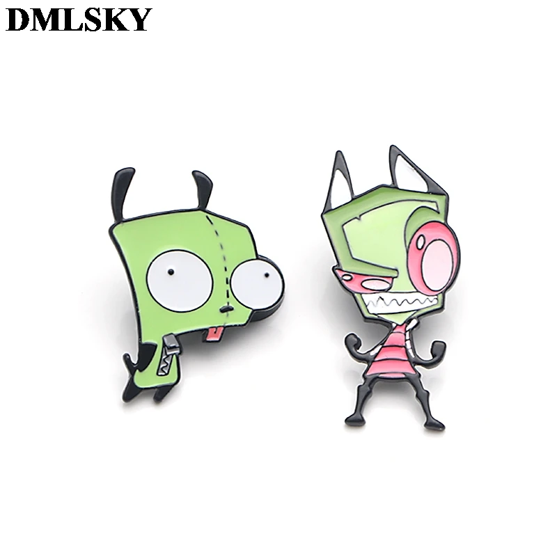 

DMLSKY 20pcs/lot creative theme Brooch Cartoon Enamel Pins For Women Men Backpack Pins Personality Kids Pin Charm Jewelry M3592