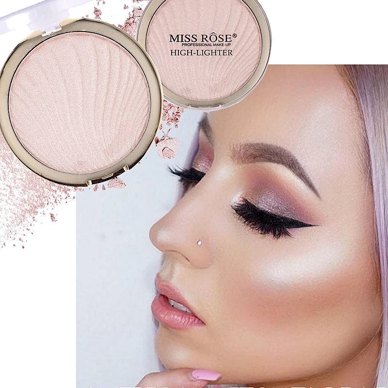 MISS ROSE блестящая Палитра для пудры база макияжа лица косметика бронзаторы