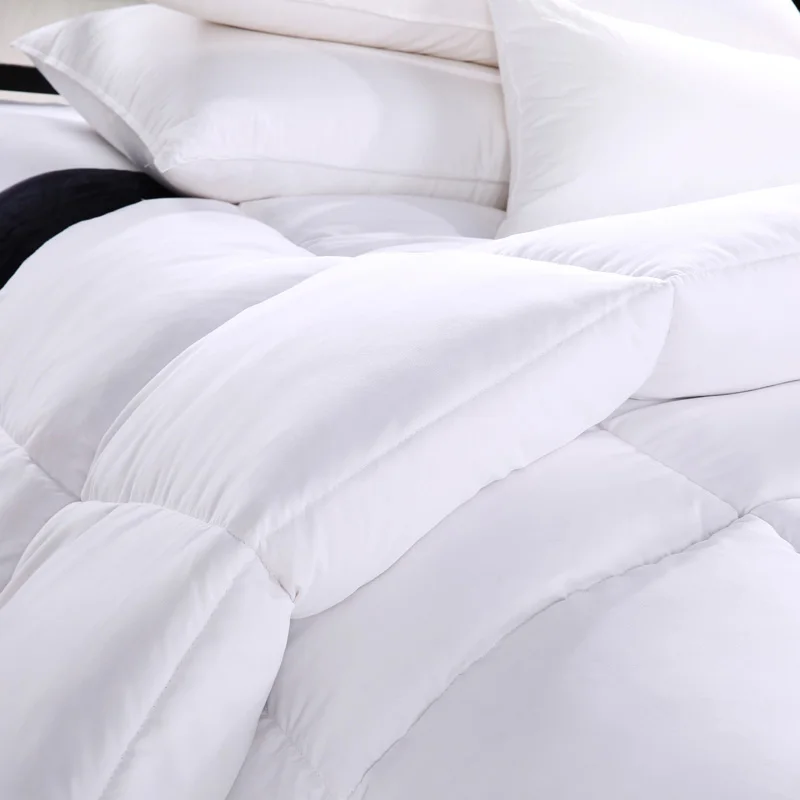 100% белое теплое осенне зимнее одеяло из гусиного пуха размер King пододеяльник