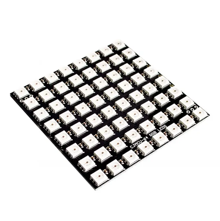 WS2812 светодиодный 5050 RGB 8x8 64 СВЕТОДИОДНЫЙ матричный для | Электронные компоненты и