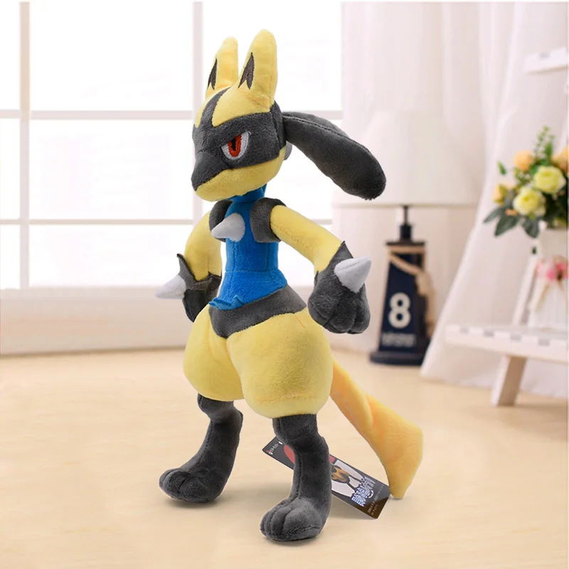 32 см 2 вида цветов Lucario плюшевые игрушки хлопок милый Мега Lucario X& Y мягкие чучело Peluche игрушка подарок для детей