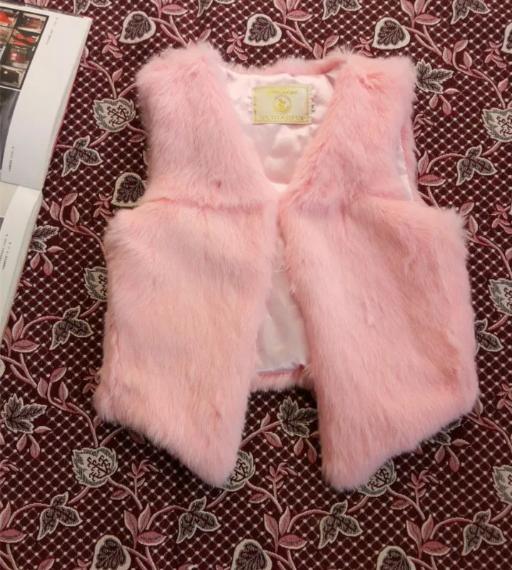 new genuine rabbit fur vest women's short rabbit fur coat winter fur vest Free shipping custom plus size