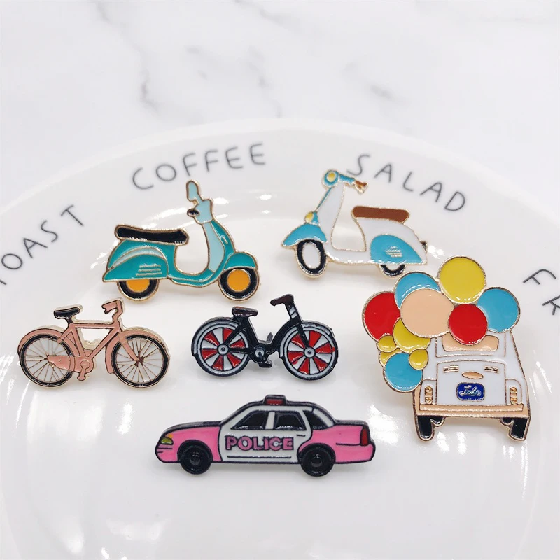 Мультяшные эмалевые броши модные Значки из металлического сплава значки заколки