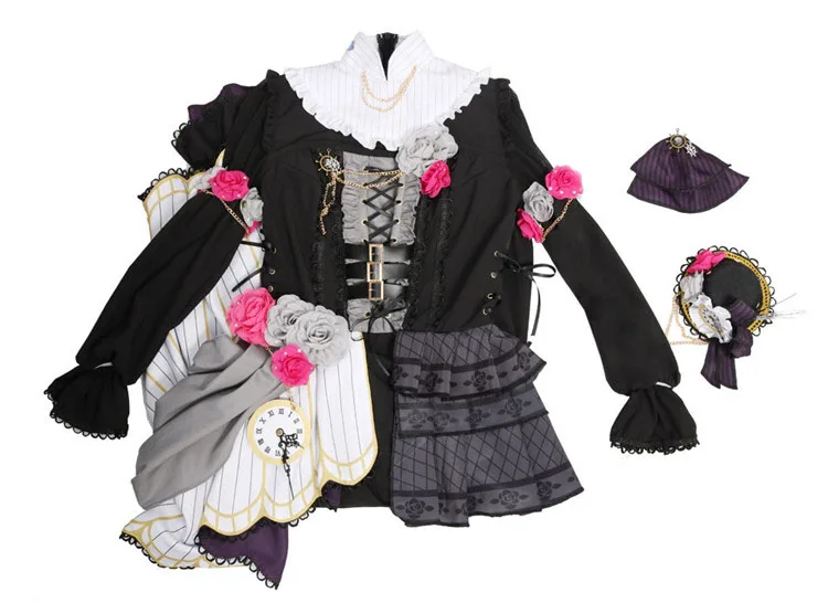 Zhomecos Amine Bang Dream Roselia Neo-Aspect Shirokane Rinko костюм для косплея длинное платье полный