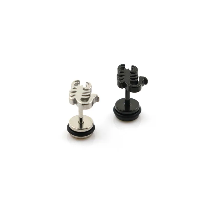 Бесплатная доставка пирсинг для ушей Скорпион иллюзия обманщик 20 шт. 1 2*6*5/10 мм