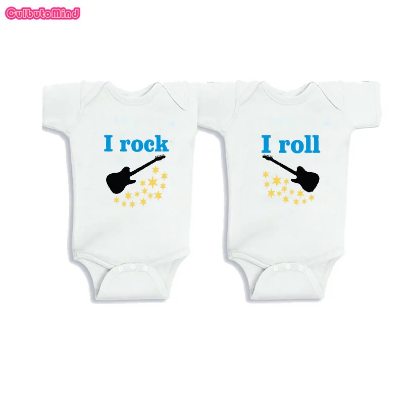 Одежда для малышей Летняя одежда унисекс новорожденных близнецов маленьких