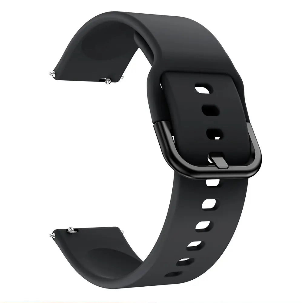 Black Оригинальные Ремешки для наручных часов Garmin Vivoactive 3/vivoactive 3 Музыка/для samsung gear Sport S4 Мягкие силиконовые Умные браслеты - Цвет ремешка: Black