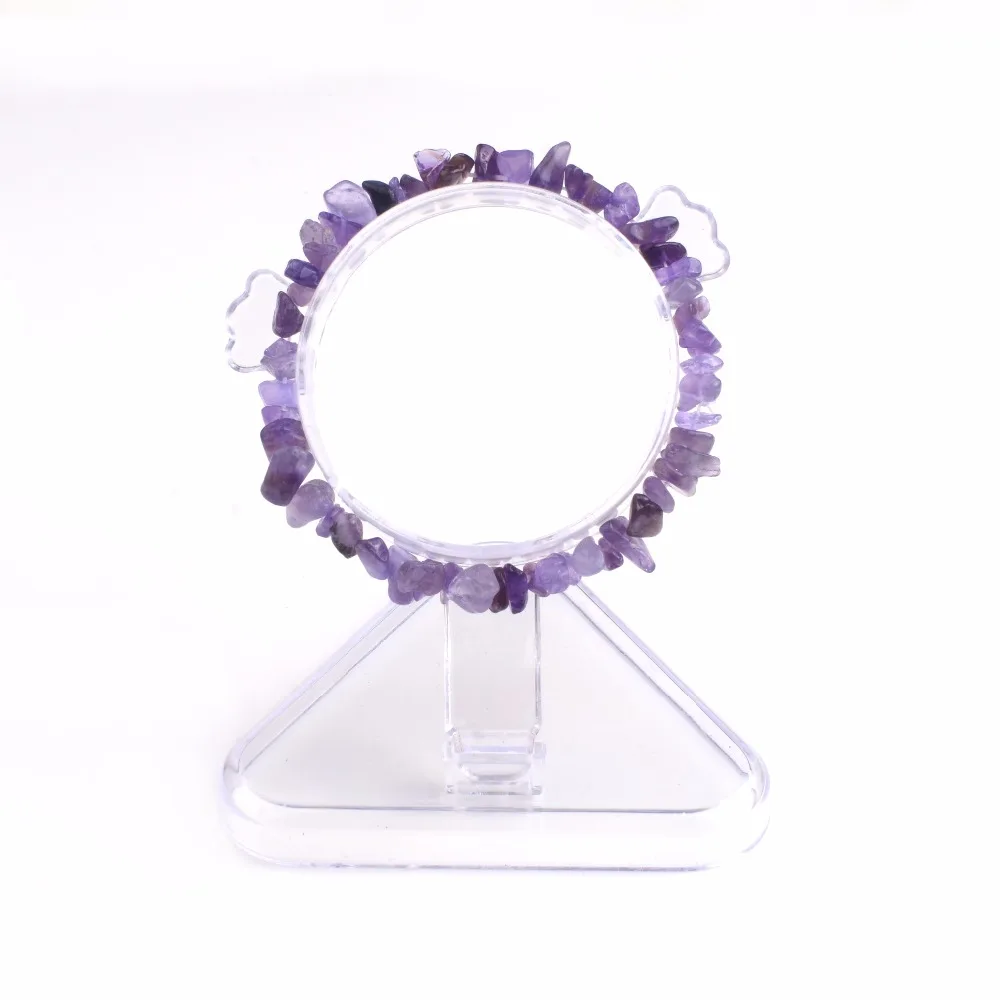 Wholesale 10pcs\ Handmade Healing Natural Elastic Charm Chip Beads Crystal bracelets for women  pulseira feminina