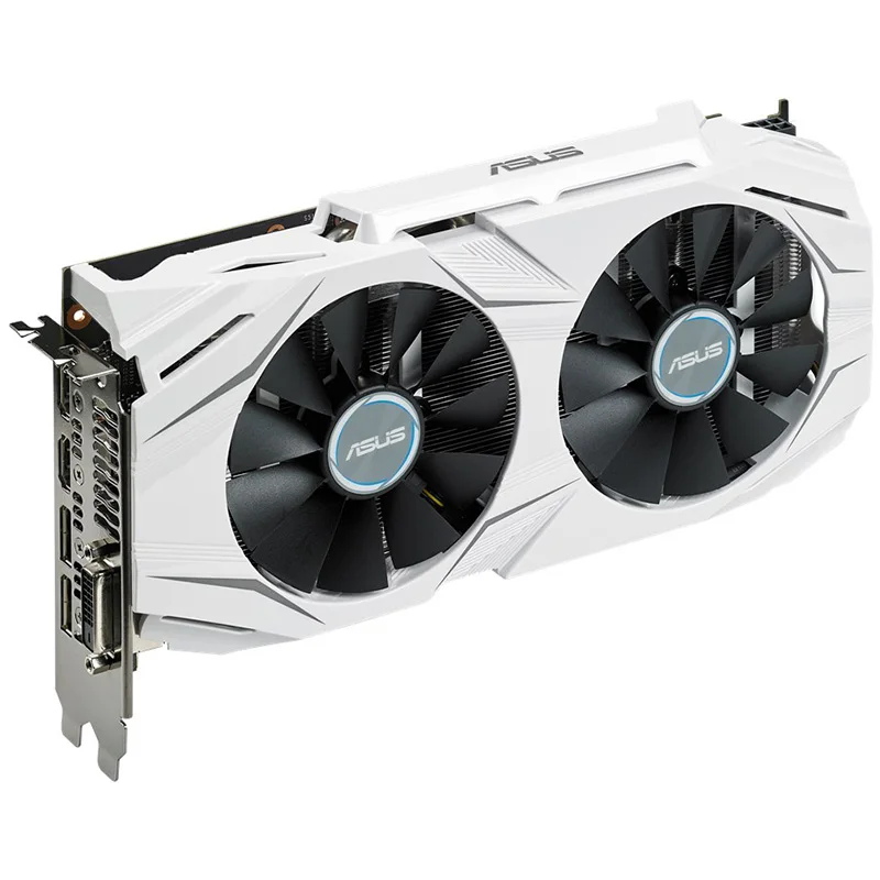 ASUS б/у GTX1060 6G игровая независимая видеокарта snow leopard DUAL-GTX1060-O6G настольный