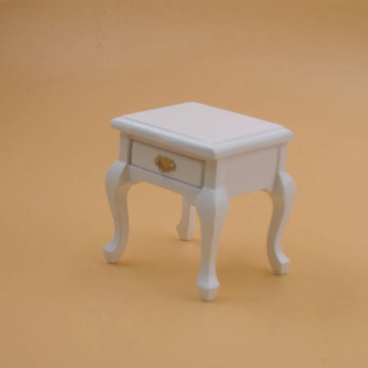 G08-X023 children gift Toy 1:12 Dollhouse mini Furniture Miniature rement white coffee table brown 1pcs | Игрушки и хобби