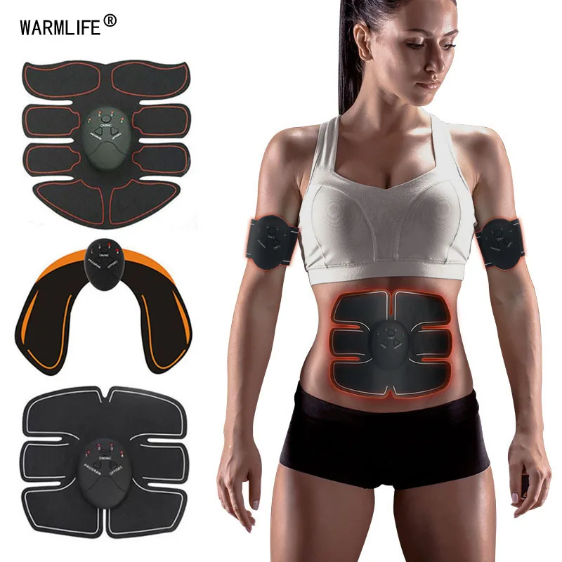 Новый Умный стимулятор мышц ems ABS тоник для живота тренажер фитнеса и бедер