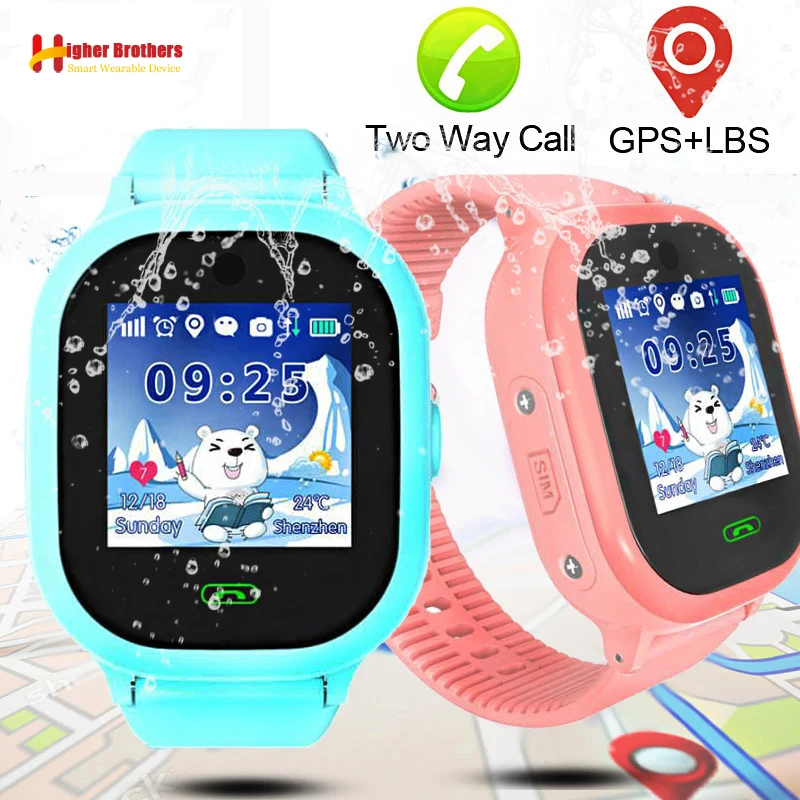 IP67 Водонепроницаемый умный безопасный gps трекер локатор Детские SOS пульт