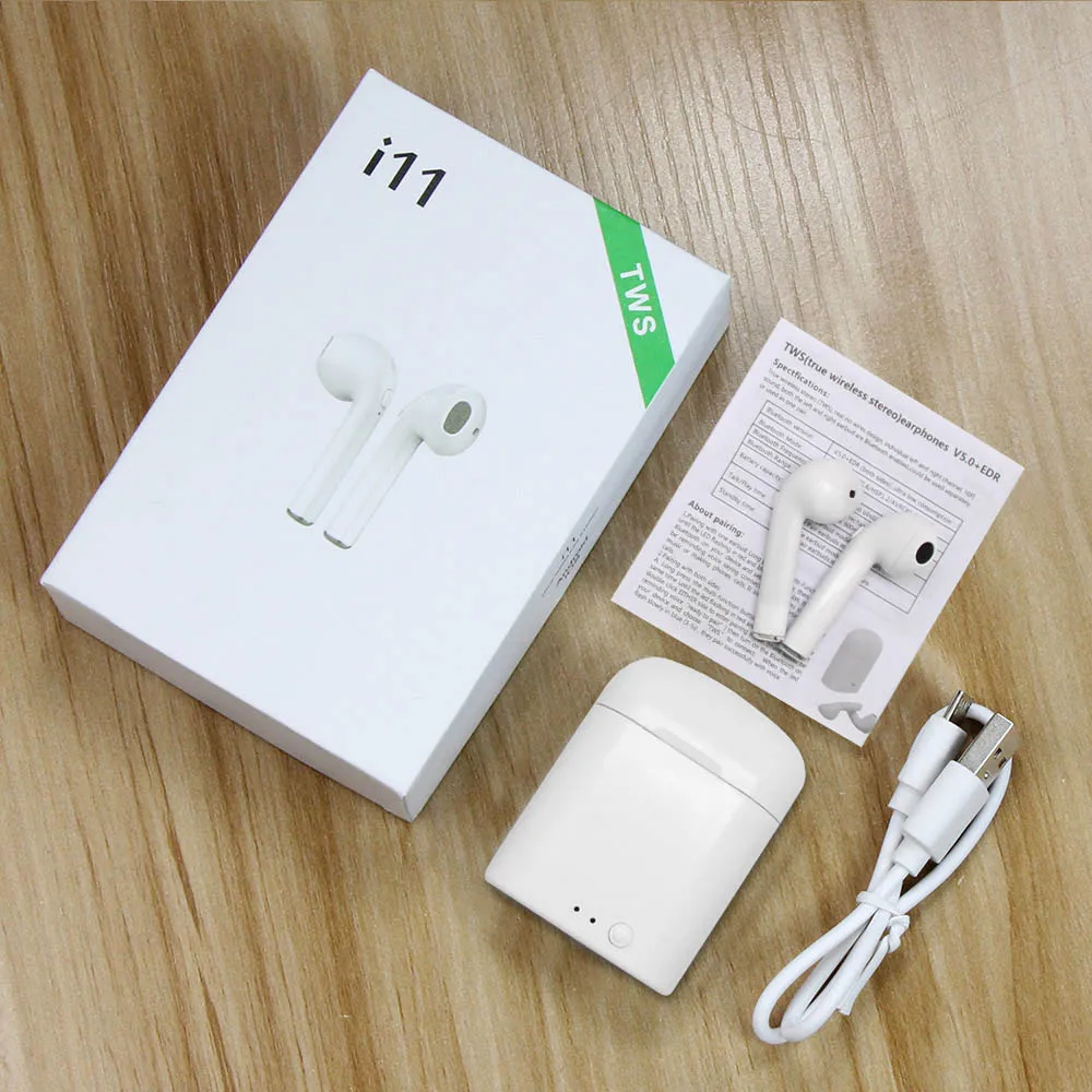 I11 TWS мини беспроводные наушники bluetooth с зарядным устройством Спортивная