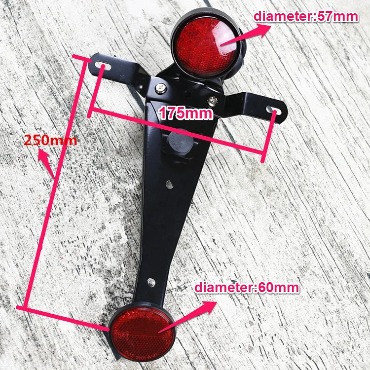 vintage motorcycle custom classic LED tail light rear brake stoplight stop lamp with bracket | Автомобили и мотоциклы