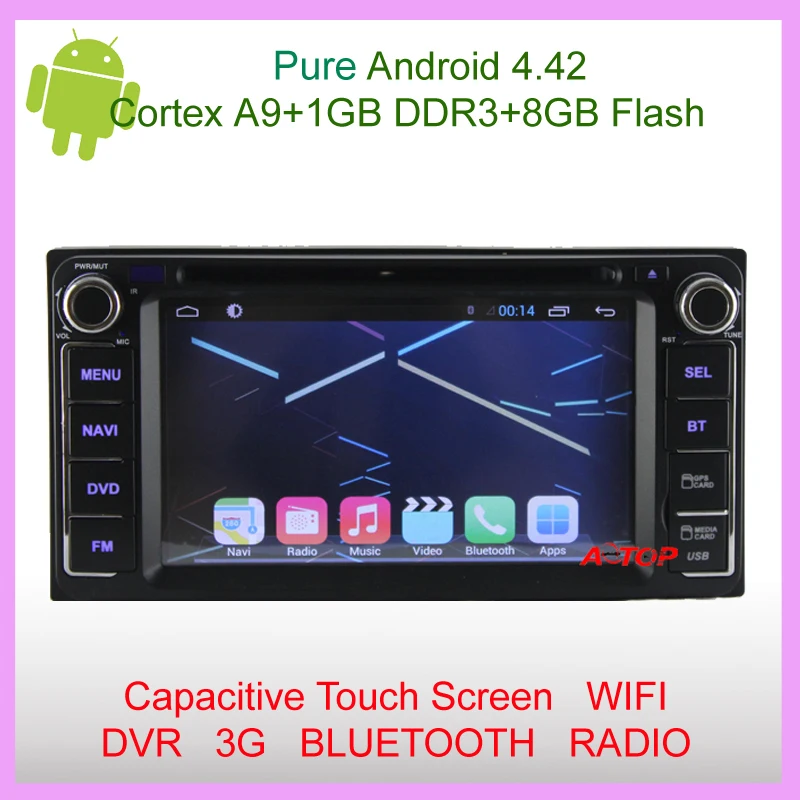 Емкостный Android 4 автомобильный dvd плеер GPS для Toyota Corolla EX Camry Hilux Prado Vios RAV4 бесплатная