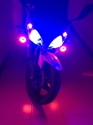 Светодиодные мотоциклетные фары противотуманные с чипом переключателя U7 12 В