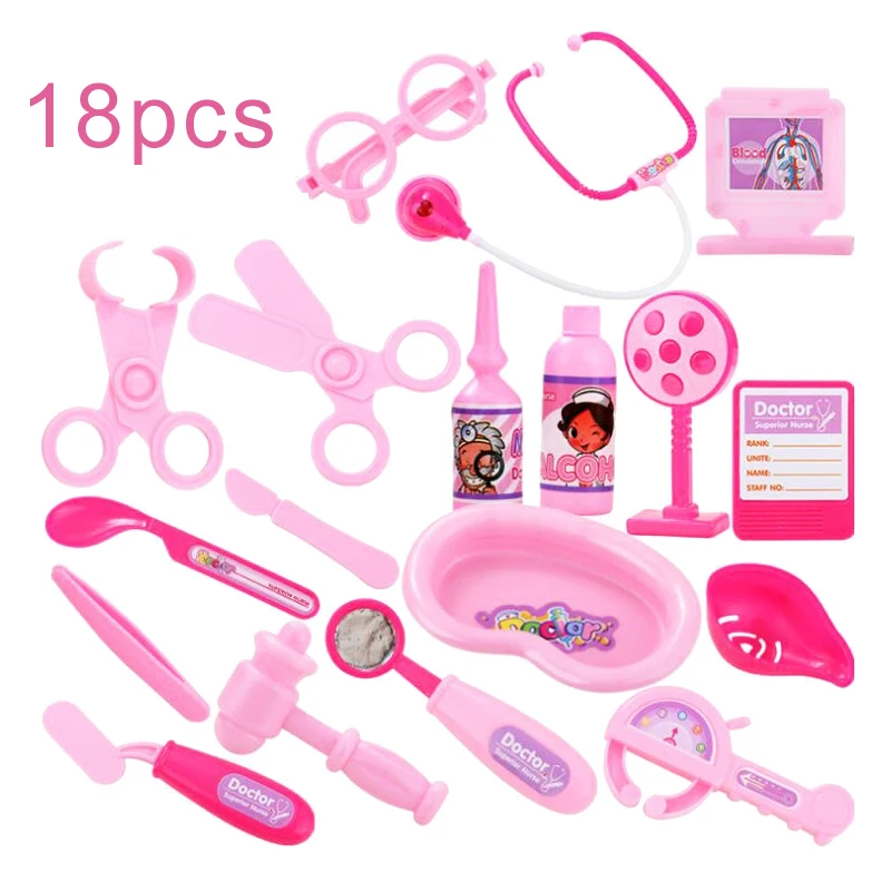 18 шт. классический подарок набор игрушек для игры в доктора Doctora Juguetes детей