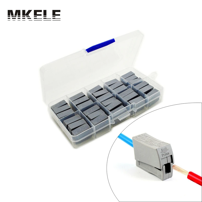 30 шт. компактный соединитель для проводов соединители быстрой проводки 2