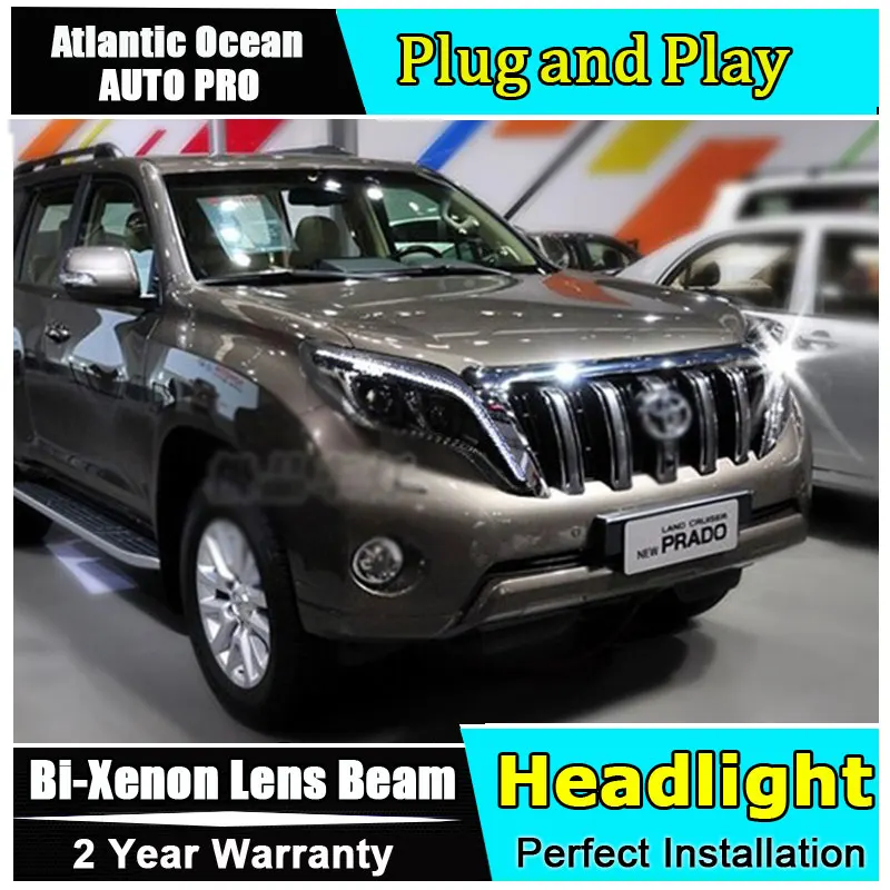 2014-2017 Ксеноновые светильник ры для toyota prado автомобильный Стайлинг биксеноновые