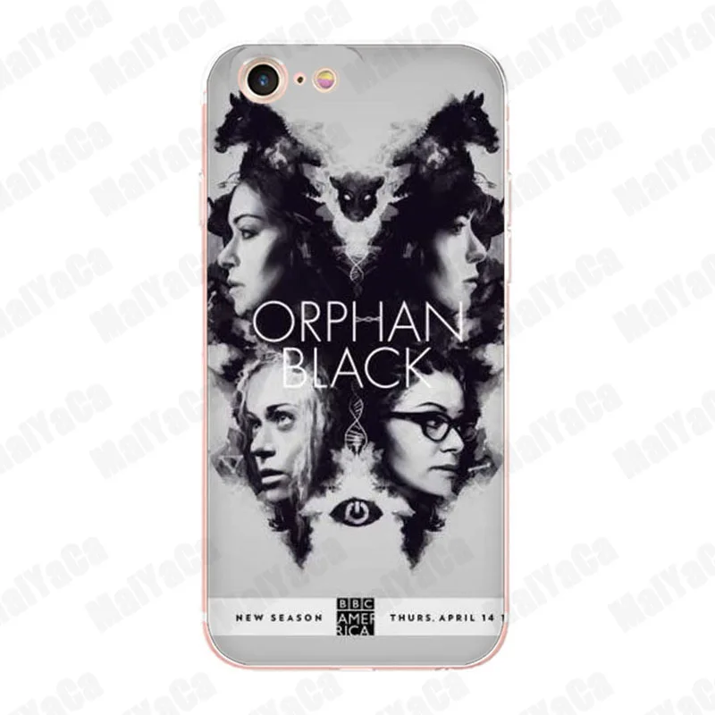 MaiYaCa Orphan Black TV Новинка Fundas мягкие чехлы для телефонов iPhone 8 7 6 6S Plus X 10 5 5S SE 5C 4 4S Coque